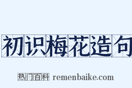 初识梅花造句是什么意思的图片